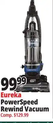 Ocean State Job Lot Eureka PowerSpeed Cord Rewind Upright Bagless Vacuum Cleaner offer