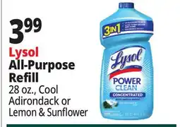 Ocean State Job Lot Lysol All-Purpose Refill offer