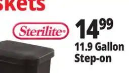 Ocean State Job Lot Sterilite Step-On Black Wastebasket 11.9 Gal offer
