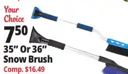 Ocean State Job Lot Nor' easter 36 Snow Brush with Scraper offer