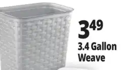 Ocean State Job Lot Sterilite 3.4 Gal. Weave Wastebasket offer