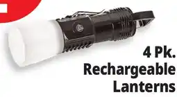 Ocean State Job Lot 4 Pk. Rechargeable Lanterns offer
