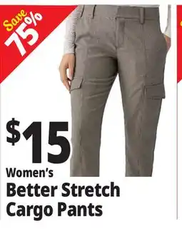 Ocean State Job Lot Women's Better Stretch Cargo Pants offer