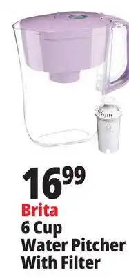 Ocean State Job Lot Brita 6 Cup Water Pitcher With Filter offer
