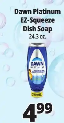 Ocean State Job Lot Dawn Platinum EZ-Squeeze Dish Soap offer