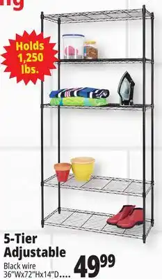 Ocean State Job Lot 5-Tier Household Wire Shelving offer