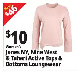 Ocean State Job Lot Women's Jones NY Ninewest & Tahari Active Loungewear Tops offer