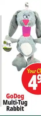 Ocean State Job Lot GoDog Multi-Tug Rabbit offer