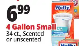 Ocean State Job Lot Hefty Small Trash Ocean Water 4 Gallon Trash Bags 34 Count offer