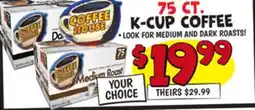Ollie's COFFEE HOUSE K-CUP COFFEE offer