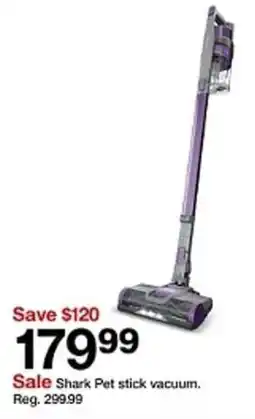 Target Shark Pet stick vacuum offer