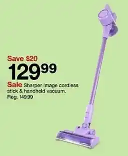 Target Sharper Image cordless stick & handheld vacuum offer
