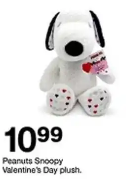 Target Peanuts Snoopy Valentine's Day plush offer