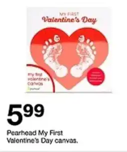 Target Pearhead My First Valentine's Day canvas offer