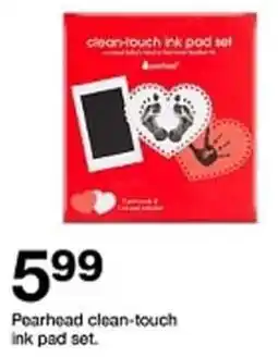 Target Pearhead clean-touch ink pad set offer
