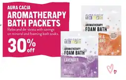 New Seasons Market Aura cacia aromatherapy bath packets offer