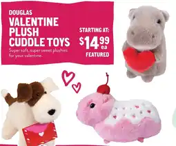New Seasons Market Douglas valentine plush cuddle toys offer