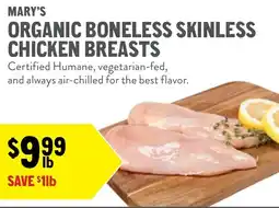 New Seasons Market Mary's organic boneless skinless chicken breasts offer