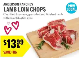 New Seasons Market Lamb loin chops offer