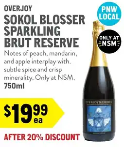 New Seasons Market Sokol blosser sparkling brut reserve offer
