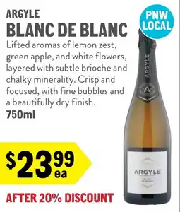 New Seasons Market Argyle blanc de blanc offer