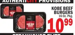 C Town AUTHENTICITY PROVISIONS KOBE BEEF BURGERS offer