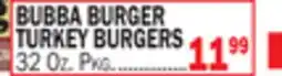 C Town BUBBA BURGER TURKEY BURGERS offer