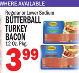 C Town BUTTERBALL TURKEY BACON offer