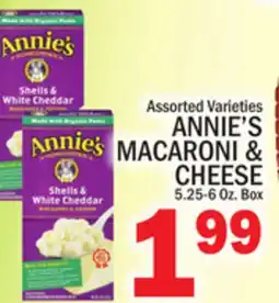 C Town ANNIE'S MACARONI & CHEESE offer