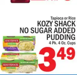 C Town KOZY SHACK NO SUGAR ADDED PUDDING offer