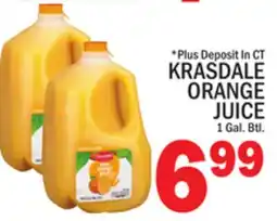 C Town KRASDALE ORANGE JUICE offer
