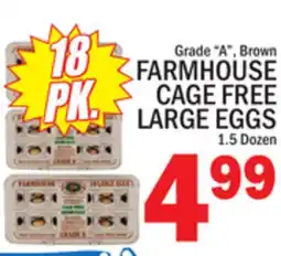 C Town FARMHOUSE CAGE FREE LARGE EGGS offer