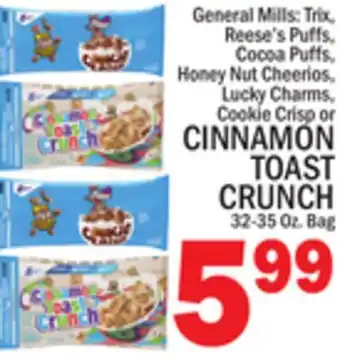 C Town General Mills CINNAMON TOAST CRUNCH offer