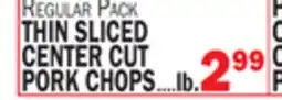 C Town THIN SLICED CENTER CUT PORK CHOPS offer