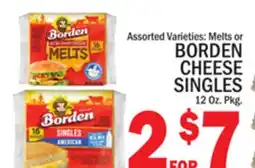 C Town BORDEN CHEESE SINGLES offer