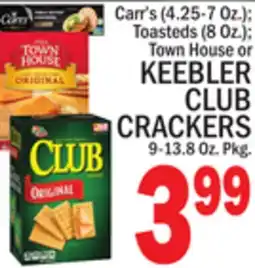 C Town KEEBLER CLUB CRACKERS, 9-13.8 Oz. Pkg offer