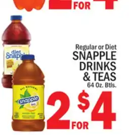 C Town SNAPPLE DRINKS & TEAS offer