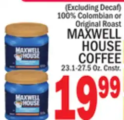 C Town MAXWELL HOUSE COFFEE offer