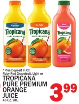 C Town TROPICANA PURE PREMIUM ORANGE JUICE offer