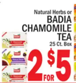 C Town BADIA CHAMOMILE TEA offer