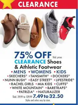 Boscov's CLEARANCE Shoes & Athletic Footwear offer