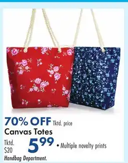 Boscov's Canvas Totes offer