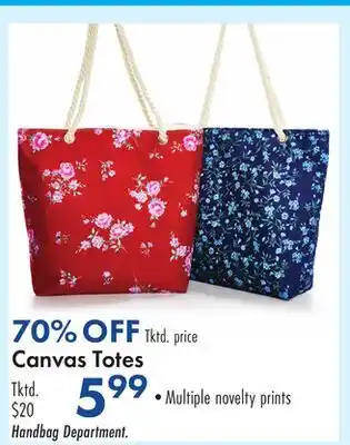 Boscov's Canvas Totes offer