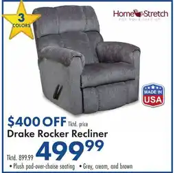 Boscov's Drake Rocker Recliner offer