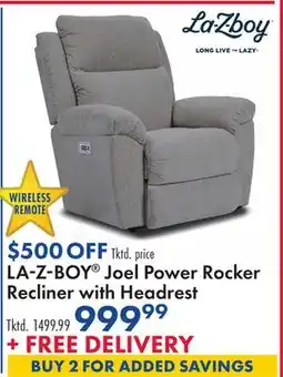 Boscov's LA-Z-BOY Joel Power Rocker Recliner with Headrest offer