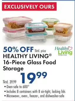 Boscov's HEALTHY LIVING 16-Piece Glass Food Storage offer