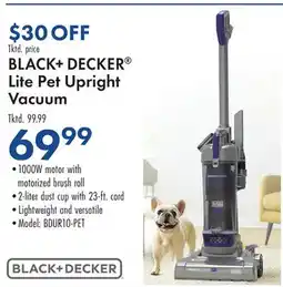 Boscov's BLACK + DECKER Lite Pet Upright Vacuum offer