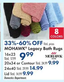 Boscov's MOHAWK Legacy Bath Rugs offer