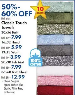 Boscov's Classic Touch Towels offer