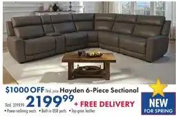 Boscov's Hayden 6-Piece Sectional offer